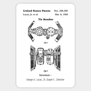 Tie bomber patent gift idea Sticker